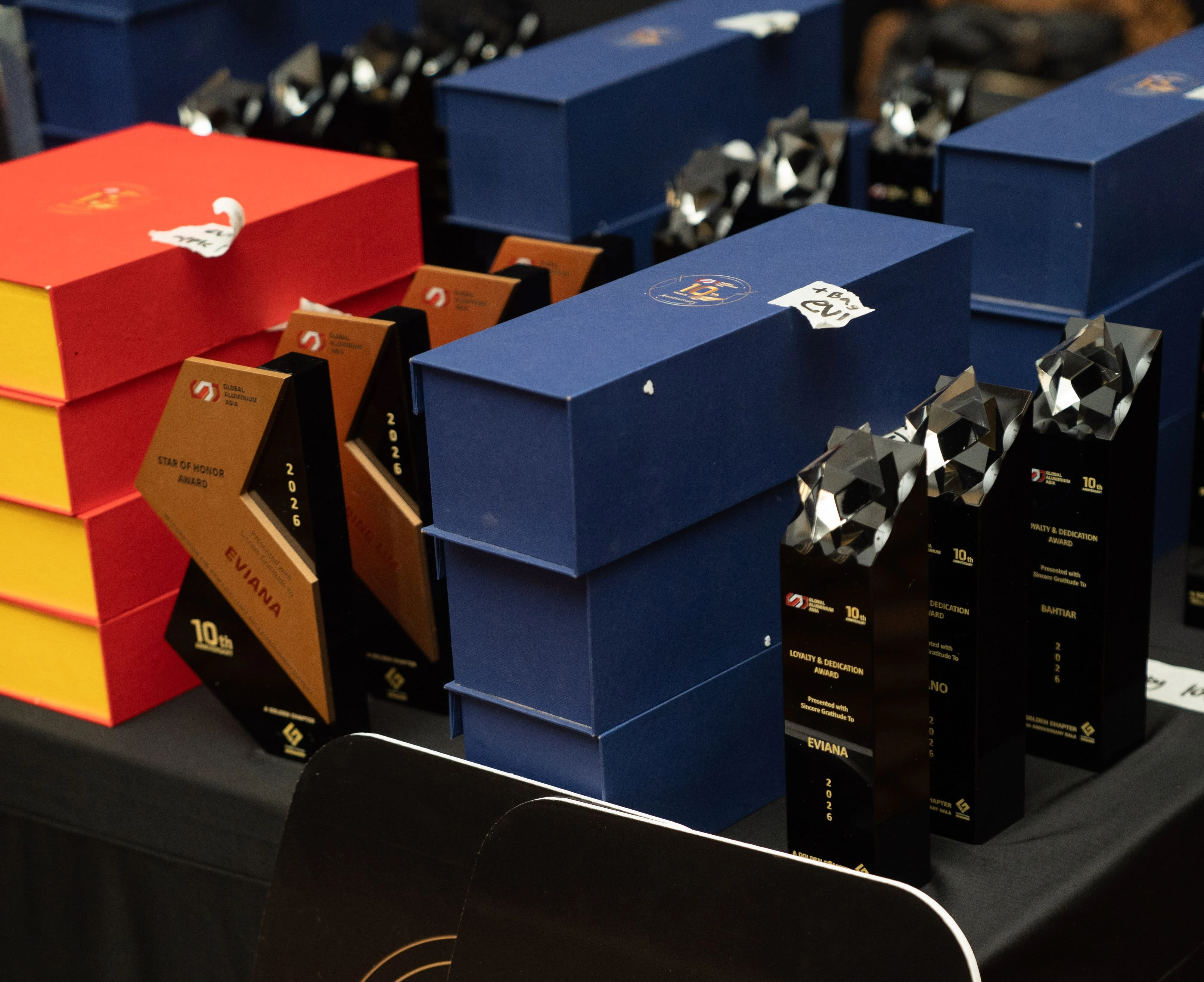 Trophy and gift set